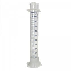 Éprouvette verre graduée 1000 ml pied plastique