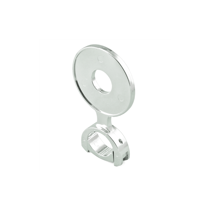 Porte-autocollant Plastique 82mm Chromé