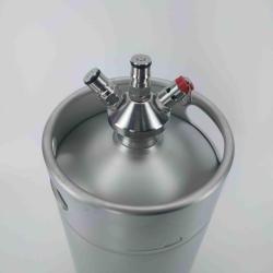 Mini Keg - Tête de taraudage à bille avec tuyau en silicone de 8 mm