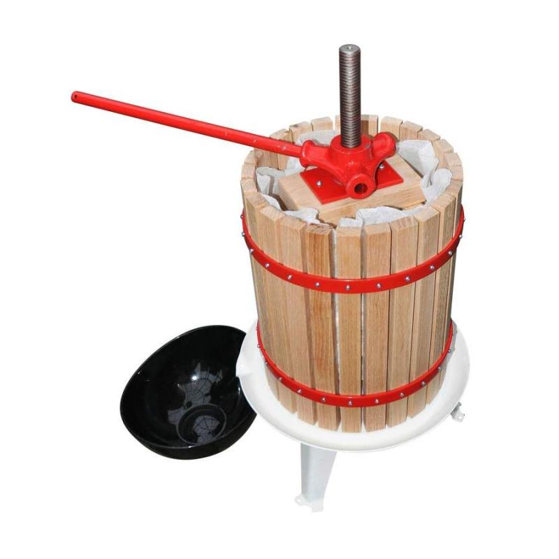 Exprimidor de frutas Grouw de madera de la cesta de 12 l