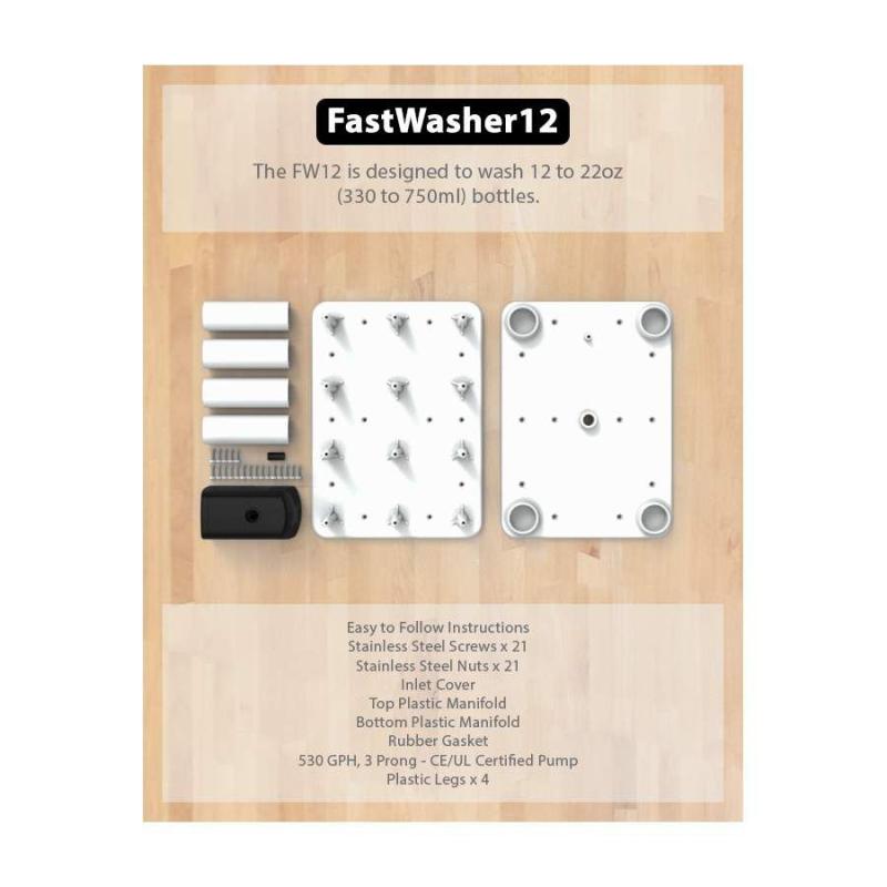 FastWasher 12 washing system for 12 bottles