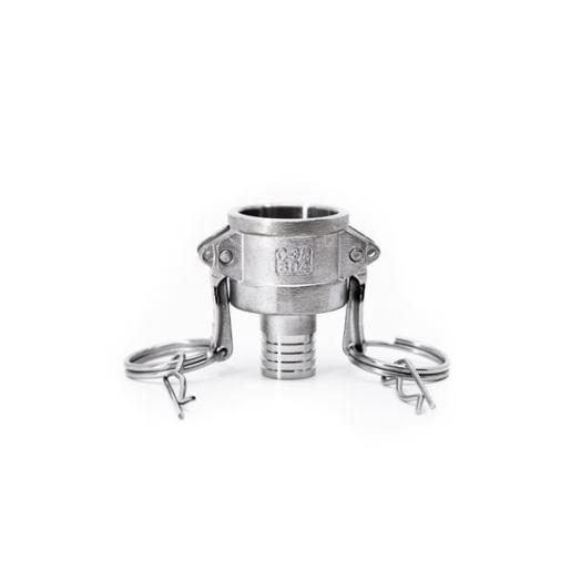 Raccord Camlock Type C – Entrée Femelle 1”, Sortie Porte-caoutchouc 25 Mm – Polypropylène – Pour Connexion Rapide Tuyaux