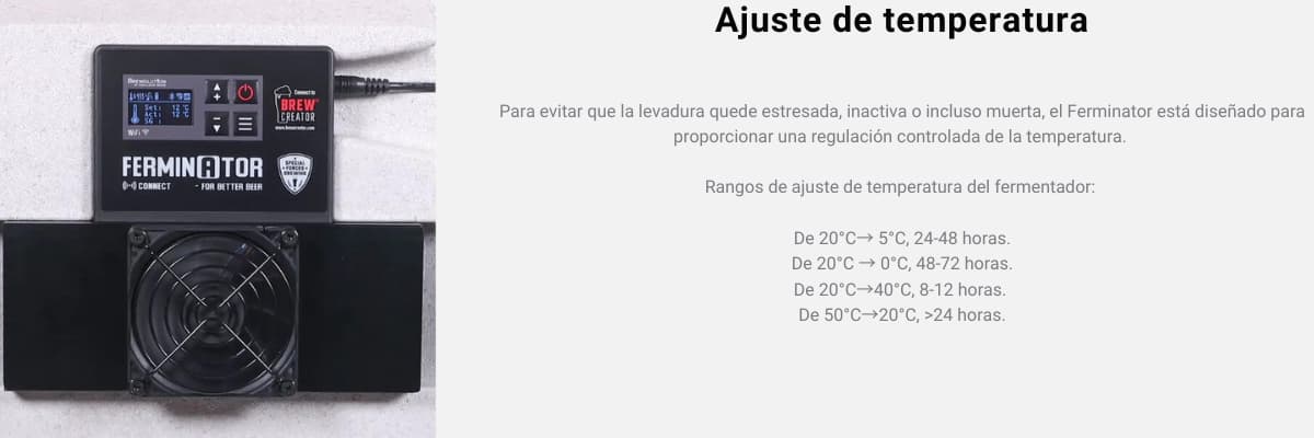 ajuste de temperatura ferminator