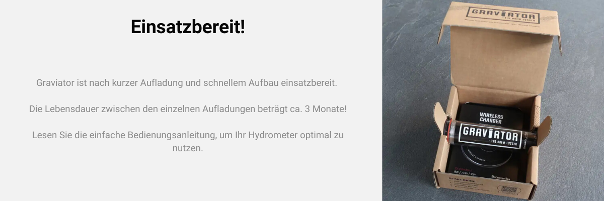 Graviator Nutzung