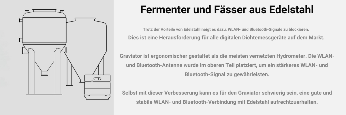Graviator und Edelstahlfermenter