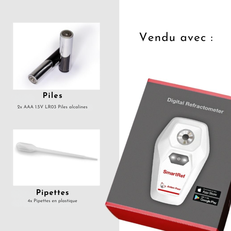 Réfractomètre Brix 0-10% - Mesure Sucre Thé Et Sève érable Avec Pipette