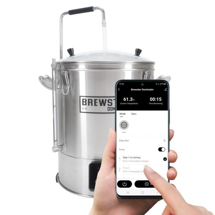 Brewster Dominator 40 - Cuve De Brassage Tout-en-un Automatique Avec WiFi, 40L, 10kg De Malt, Contrôle Par App - 12