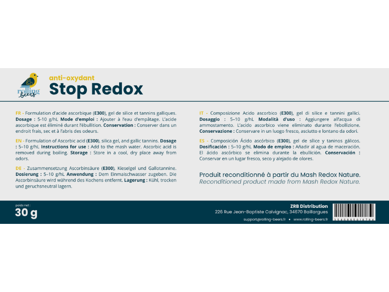ingrédients stop redox